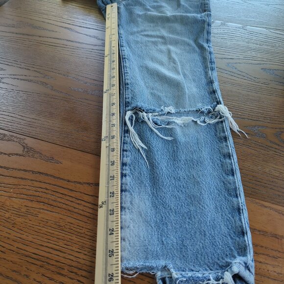 Frame Le Original Distressed High Rise Straight Leg Button fly‎ Jeans Size 27 - Picture 16 of 16